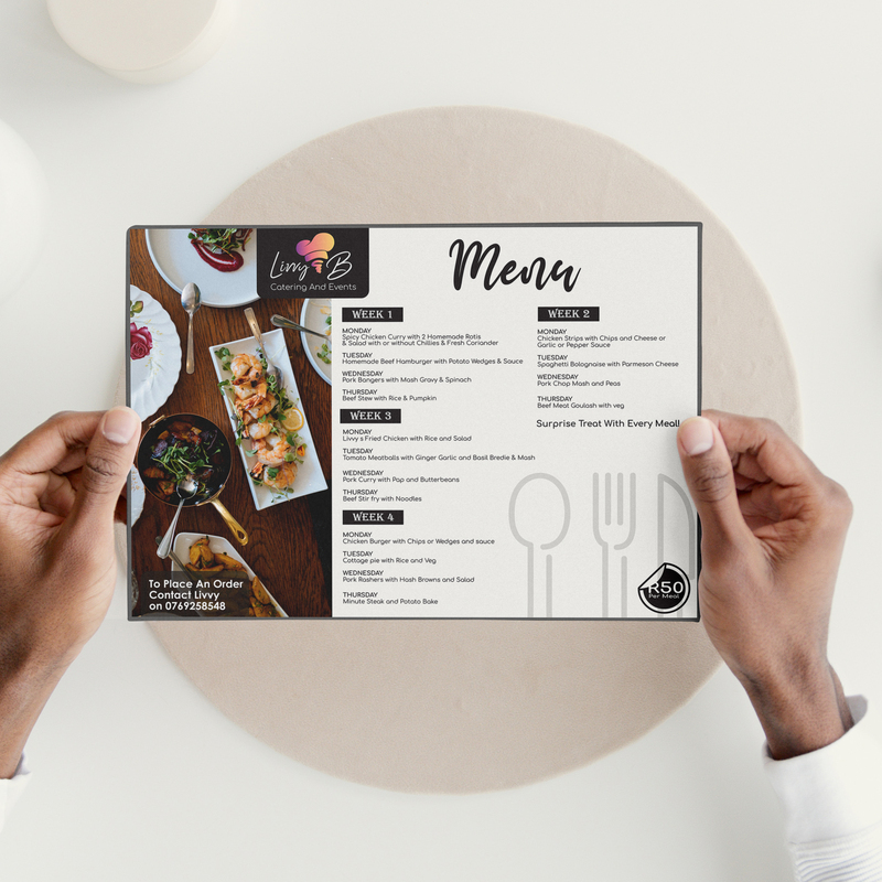 Livvy&B
Menu Design